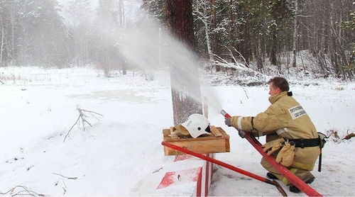 Пожарный пирс для забора воды